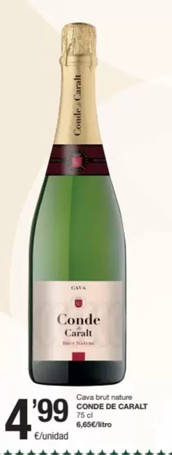 Oferta de Conde de Caralt - Cava Brut Nature por 4,99€ en SPAR Fragadis