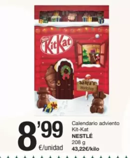 Oferta de Nestlé - Calendario Adviento Kit-kat por 8,99€ en SPAR Fragadis