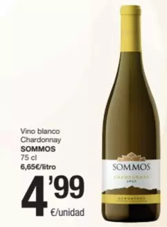 Oferta de Blanco - Vino  Chardonnay por 4,99€ en SPAR Fragadis