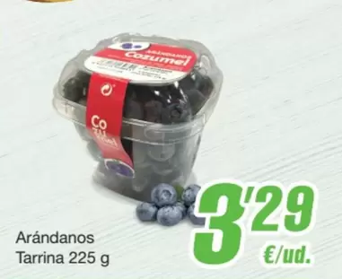 Oferta de Arándanos Tarrina por 3,29€ en SPAR Fragadis