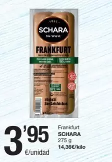 Oferta de Schara - Frankfurt por 3,95€ en SPAR Fragadis