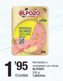 Oferta de Elpozo - Mortadela O Mortadela Con Olivas por 1,95€ en SPAR Fragadis