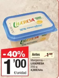 Oferta de Ligeresa - Margarina por 1€ en SPAR Fragadis