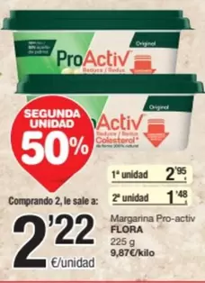 Oferta de Flora - Margarina Pro-activ por 2,95€ en SPAR Fragadis