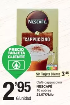 Oferta de Nescafé - Café Cappuccino por 2,95€ en SPAR Fragadis