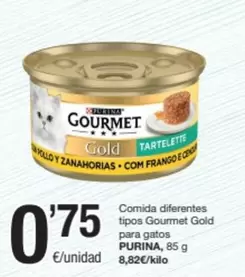 Oferta de Purina - Comida Diferentes Tipos Gourmet Gold Para Gatos por 0,75€ en SPAR Fragadis