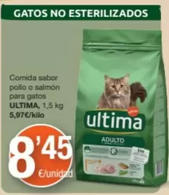 Oferta de Última - Comida Sabor Pollo O Salmon Para Gatos por 8,45€ en SPAR Fragadis