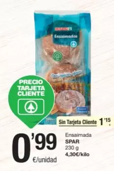 Oferta de Spar - Ensaimada por 0,99€ en SPAR Fragadis