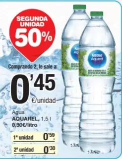 Oferta de Aquarel - Agua por 0,45€ en SPAR Fragadis