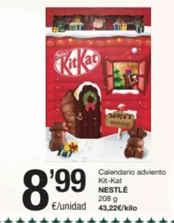 Oferta de Nestlé - Calendario Adviento Kit-kat por 8,99€ en SPAR Fragadis