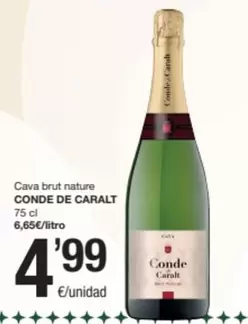 Oferta de Conde de Caralt - Cava Brut Nature por 4,99€ en SPAR Fragadis