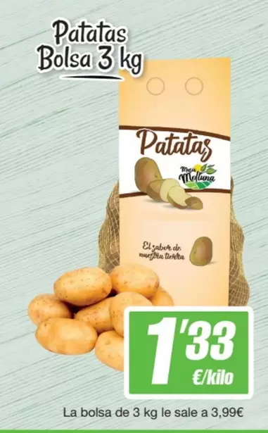 Oferta de Patatas por 1,33€ en SPAR Fragadis