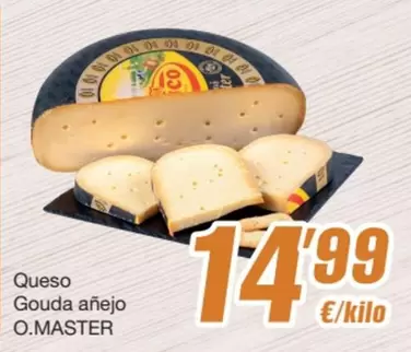 Oferta de Queso Gouda Anejo por 14,99€ en SPAR Fragadis