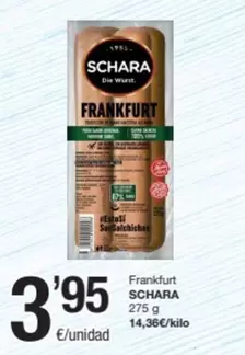 Oferta de Schara - Frankfurt por 3,95€ en SPAR Fragadis