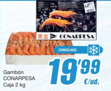 Oferta de Gambon Caja por 19,99€ en SPAR Fragadis