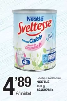 Oferta de Nestlé - Leche Sveltesse por 4,89€ en SPAR Fragadis