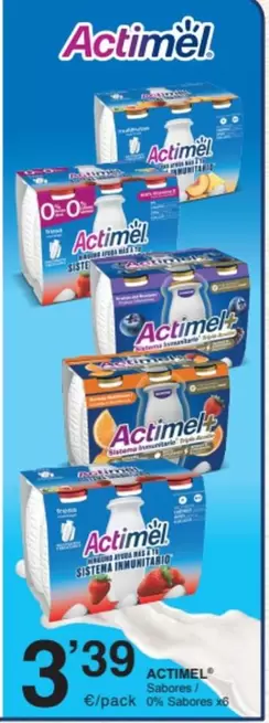 Oferta de Danone - Actimel por 3,39€ en SPAR Fragadis