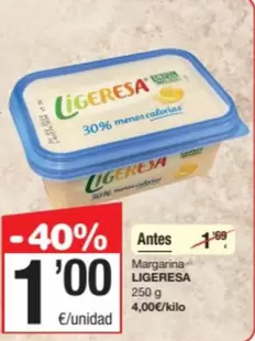 Oferta de Ligeresa - Margarina por 1€ en SPAR Fragadis