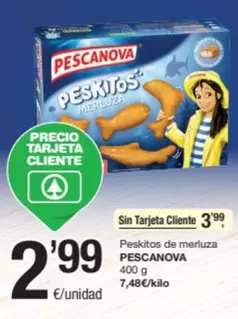 Oferta de Pescanova - Peskitos De Merluza por 2,99€ en SPAR Fragadis