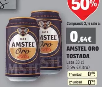 Oferta de Oro - Tostada por 0,64€ en SPAR Fragadis