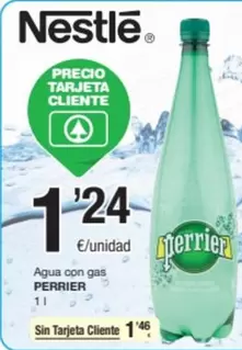 Oferta de Perrier - Agua Con Gas por 1,24€ en SPAR Fragadis