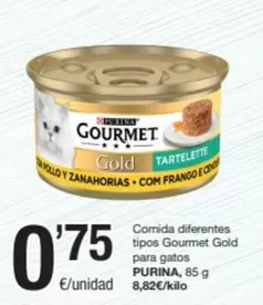 Oferta de Purina - Comida Diferentes Tipos Gourmet Gold Para Gatos por 0,75€ en SPAR Fragadis