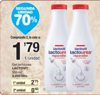 Oferta de Lactovit - Gel Lactcurea por 2,75€ en SPAR Fragadis