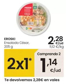 Oferta de Eroski - Ensalada César por 2,28€ en Eroski