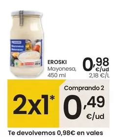 Oferta de Eroski - Mayonesa por 0,98€ en Eroski