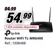 Oferta de TP-LINK - Router Wifi Tl-mr6400 por 54,99€ en MediaMarkt