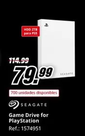 Oferta de Seagate - Drive for PlayStation por 79,99€ en MediaMarkt