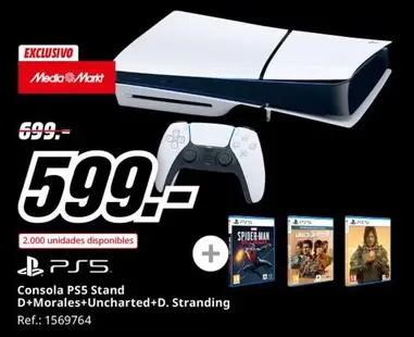 Oferta de Media Markt - Consola PS5 Stand por 599€ en MediaMarkt