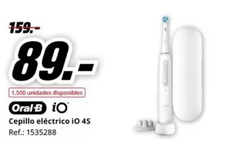 Oferta de Oral B - Cepillo Eléctrico Io 4s por 89€ en MediaMarkt