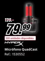 Oferta de Microfono Quadcast por 79,99€ en MediaMarkt