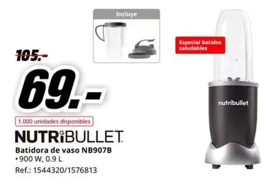 Oferta de Nutribullet por 69€ en MediaMarkt