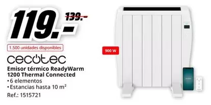 Oferta de Cecotec - Ecotec ReavyWarm por 119€ en MediaMarkt