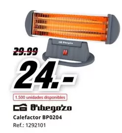 Oferta de Orbegozo - Calefactor Bp0204 por 24€ en MediaMarkt