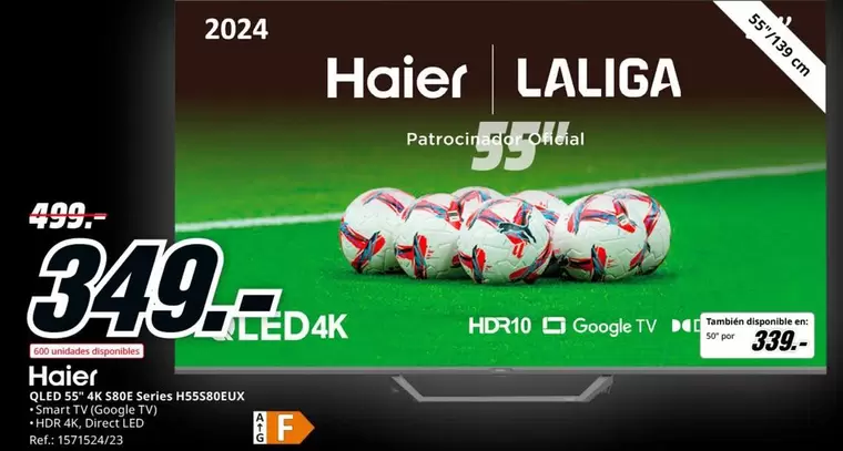 Oferta de Haier - Led 4k en MediaMarkt