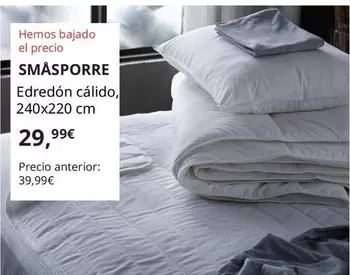 Oferta de Smasporre - Edredón Cálido por 29,99€ en IKEA