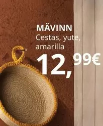 Oferta de Mavinn - Cestas, Yute, Amarilla por 12,99€ en IKEA