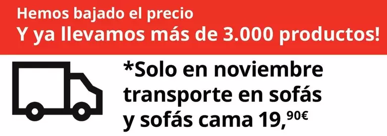 Oferta de Solo En Noviembre Transporte En Sofas Y Sofas Cama  en IKEA