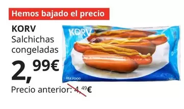 Oferta de Krov - Salchichas Congeladas por 2,99€ en IKEA