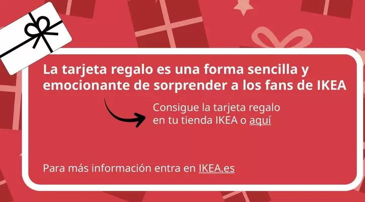 Oferta de La Tarjeta Regalo Es Una Forma Sencila Y Emocionante De Sorprender A Los Fans De Ikea  en IKEA