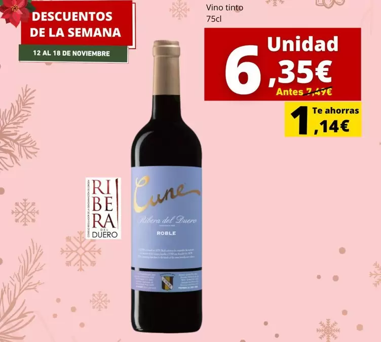 Oferta de Origen - Vino Tinto por 6,35€ en Supermercados Tu Alteza