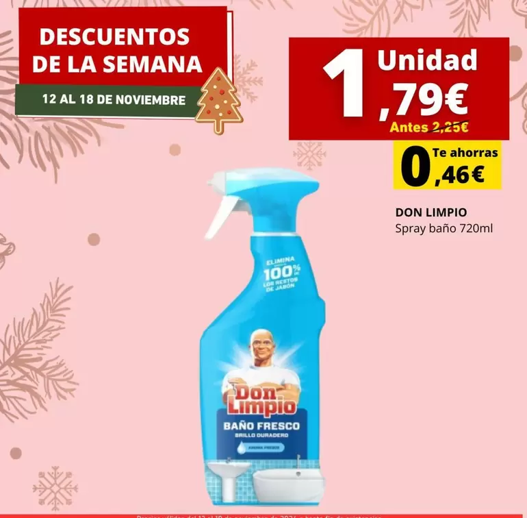 Oferta de Don Limpio - Spray Baño por 1,79€ en Supermercados Tu Alteza