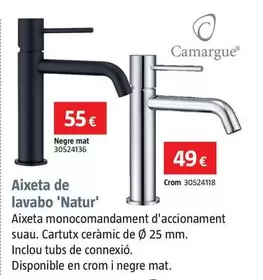 Oferta de Camargue - Aixeta De Lavabo 'Natur' por 49€ en BAUHAUS