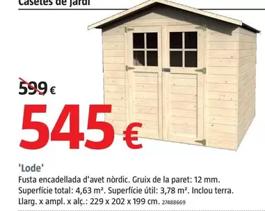 Oferta de 'Lode' por 545€ en BAUHAUS