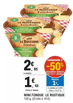 Oferta de Le Rustique - Mini Fondue por 2,85€ en E.Leclerc