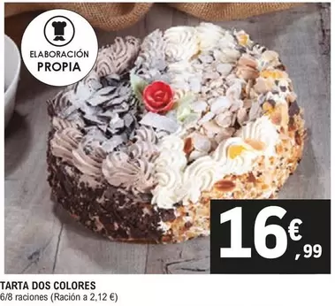 Oferta de Tarta Dos Colores por 16,99€ en E.Leclerc