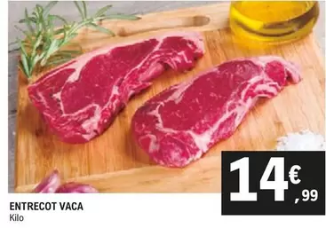 Oferta de Entrecot Vaca por 14,99€ en E.Leclerc